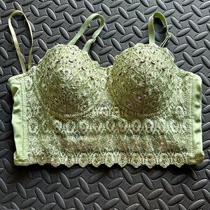 Windsor XL light Olive Green Bustier Top